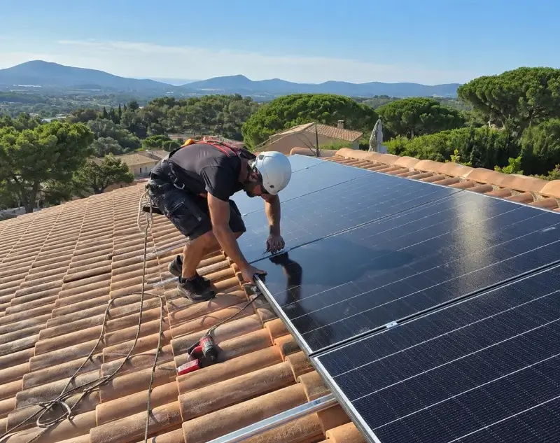 Installateur panneaux solaires Luzinay — pose photovoltaïque sur toiture